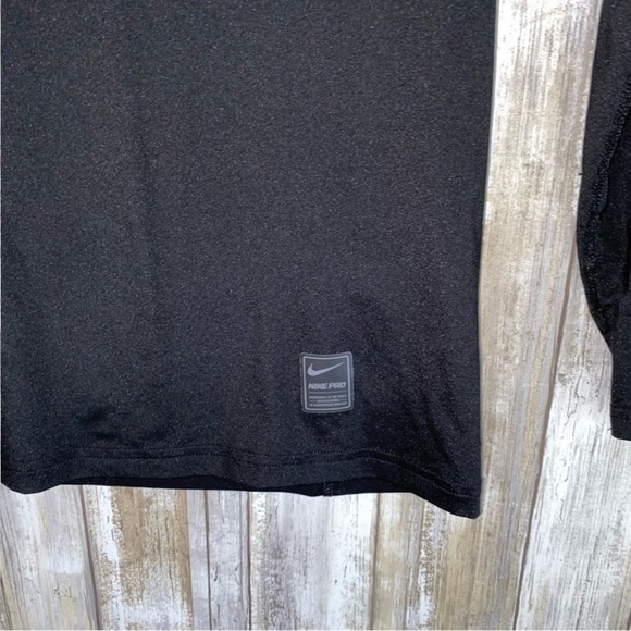 Nike Pro Kids Black Long Sleeve - Picture 2 of 4